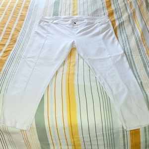 White skinny jeggings 3x